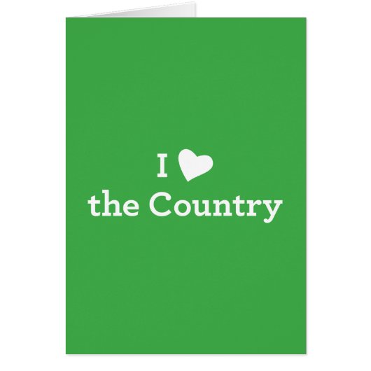 I Love the Country (Front)
