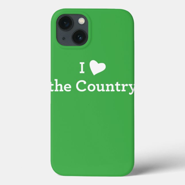 I Love the Country Case-Mate iPhone Case (Back)