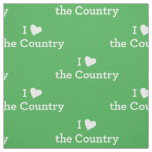 I Love the Country Fabric