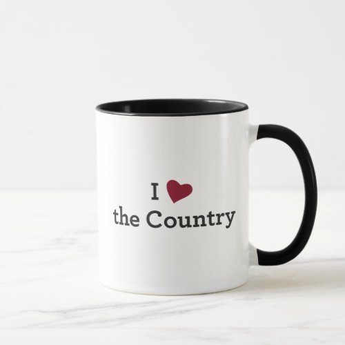 I Love the Country Mug