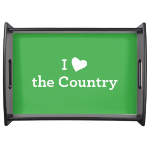 I Love the Country Serving Tray