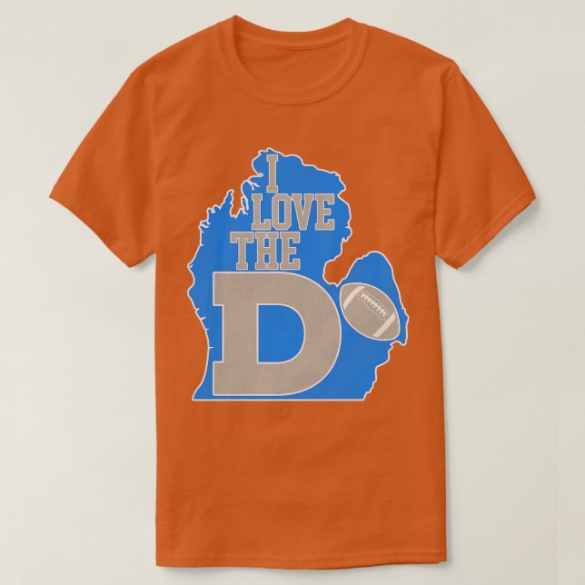 I Love the D Lions T-Shirt (Design Front)