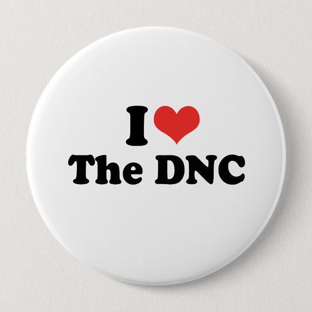 I LOVE THE DNC - .png Button (Front)
