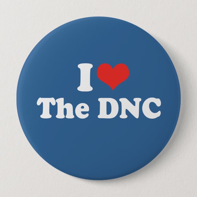 I LOVE THE DNC - .png Button (Front)