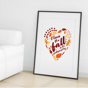 I Love The Fall of The Patriarchy Cute Seasonal Poster