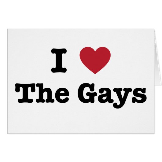 I Love The Gays Shirt (Front Horizontal)