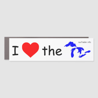 I Love the Great Lakes Car Magnet