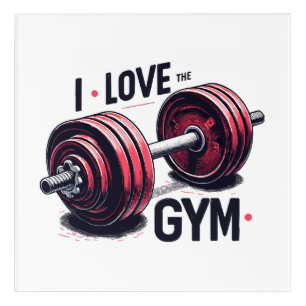 I love the gym acrylic print