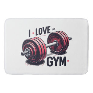 I love the gym bath mat