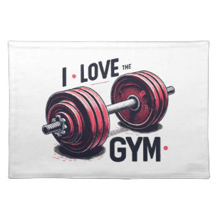 I love the gym cloth placemat