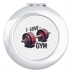 I love the gym compact mirror