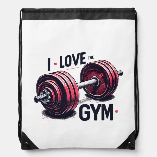 I love the gym drawstring bag (Front)