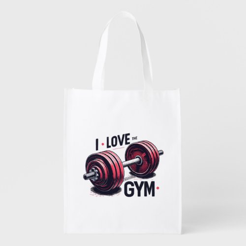 I love the gym grocery bag