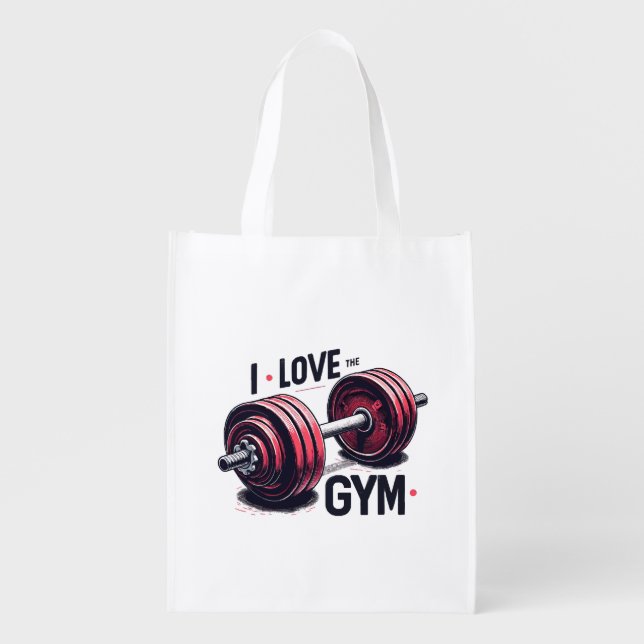 I love the gym grocery bag (Front)