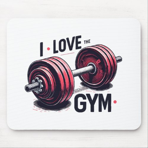 I love the gym mouse pad