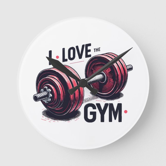 I love the gym round clock (Front)