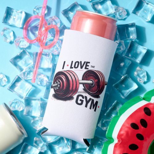 I love the gym seltzer can cooler
