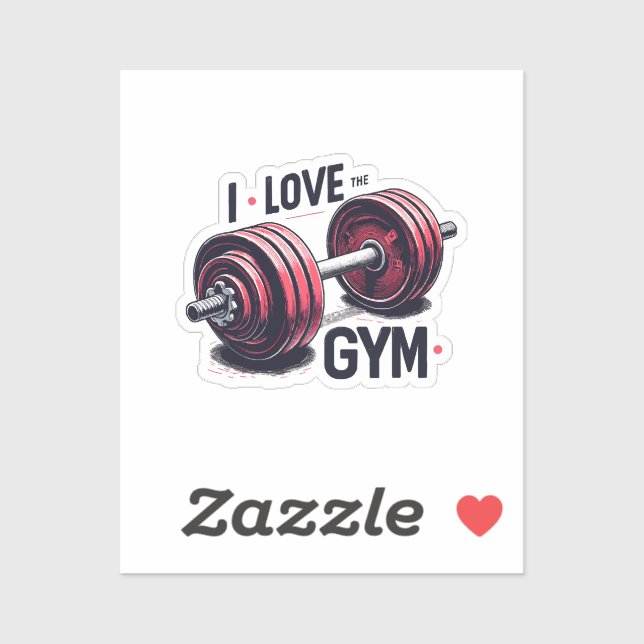 I love the gym sticker (Sheet)