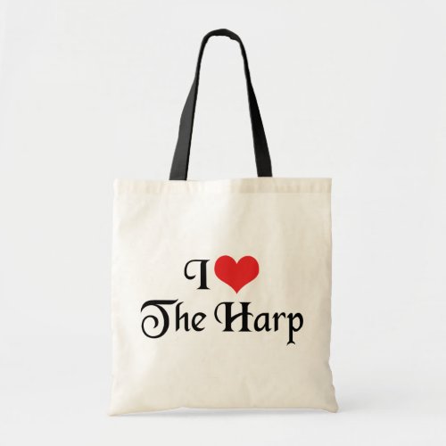 I Love The Harp Tote Bag