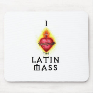 I LOVE the Latin Mass Sacred Heart of Jesus Mouse Pad