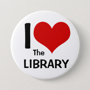 I Love the Library Button
