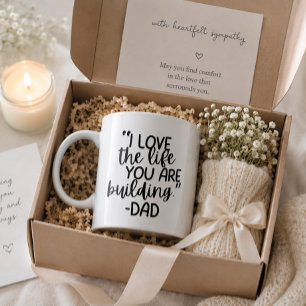 “I Love the Life You Are Building – Dad” Custom Giant Coffee Mug