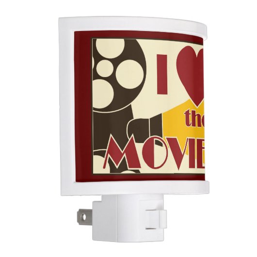 I Love the Movies Night Light (Right)
