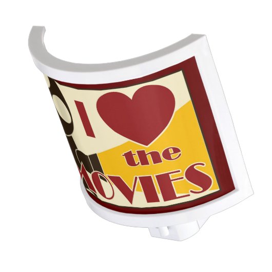 I Love the Movies Night Light (Angled)