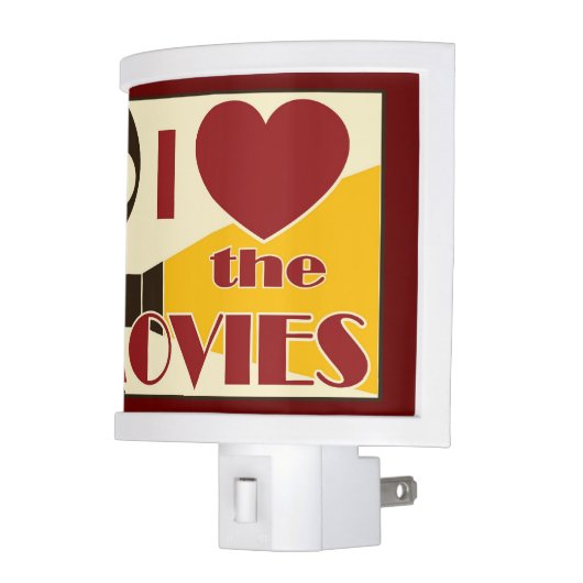 I Love the Movies Night Light (Left)