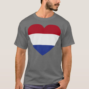 I Love the Netherlands HeartShaped Dutch Flag T-Shirt