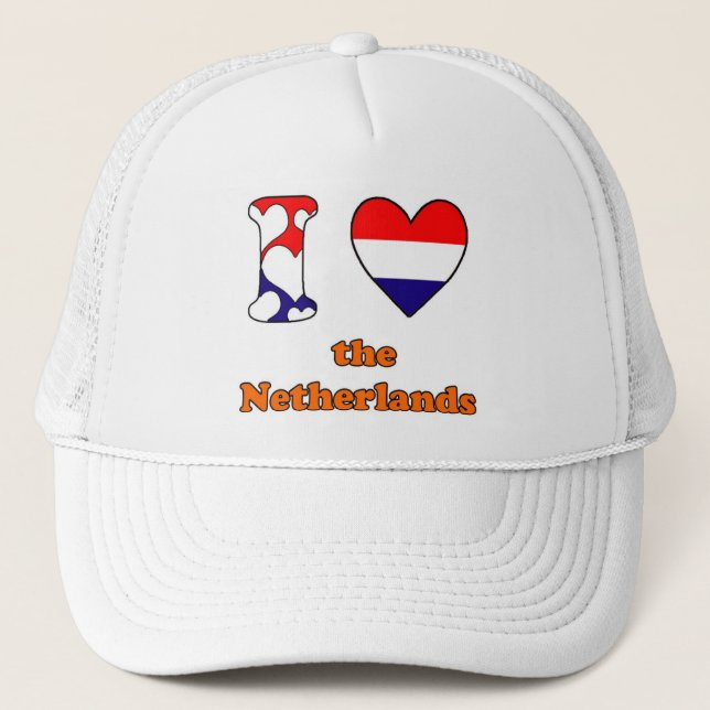 I love the Netherlands Trucker Hat (Front)
