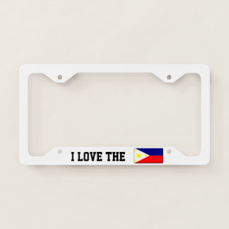 I love the Philippines License Plate Frame