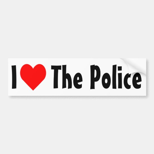 i love police t shirt