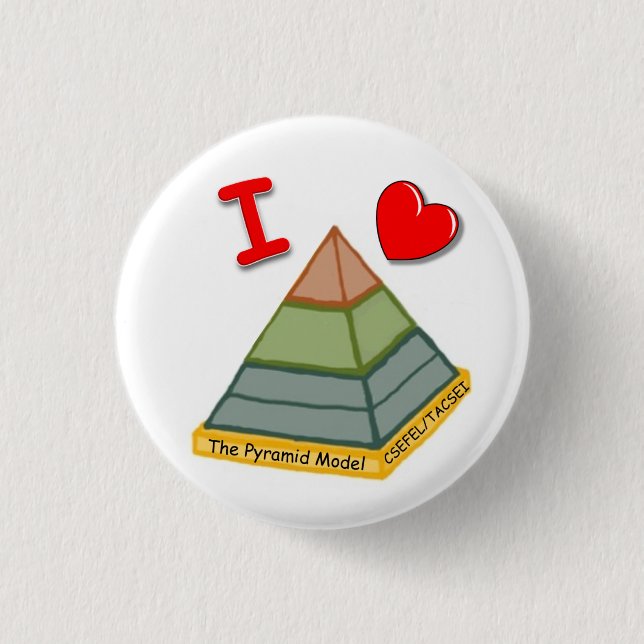 I Love the Pyramid Model! Pinback Button (Front)