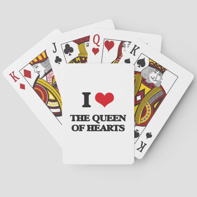 I love The Queen Of Hearts Poker Cards (Back)