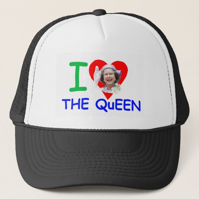 I love the Queen - Queen Elizabeth II Trucker Hat (Front)