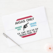 I love the smell of AVGAS in the morning! Classic Round Sticker (Envelope)