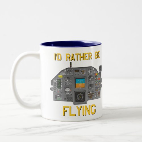 i love the smell of jet fuel in the morning Two_Tone coffee mug