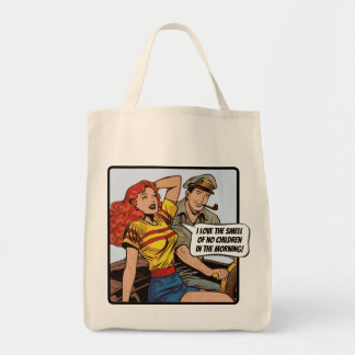 I love the smell of no children in the morning! tote bag