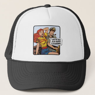 I love the smell of no children in the morning! trucker hat