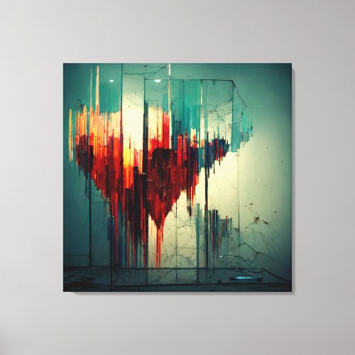 I Love the Sound of Breaking Glass II Canvas Print