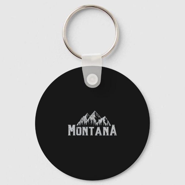 I Love The State Of Montana My Sweet Home Is Calli Keychain (Front)