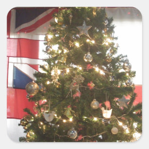I Love The United Kingdom Holiday Special Event Ar Square Sticker