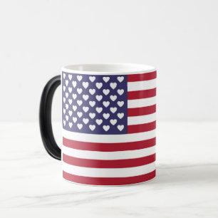 I LOVE THE UNITED STATES OF AMERICA  COLOR MORPH MUG 