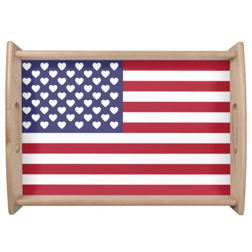 I LOVE THE UNITED STATES OF AMERICA  SERVING TRAY