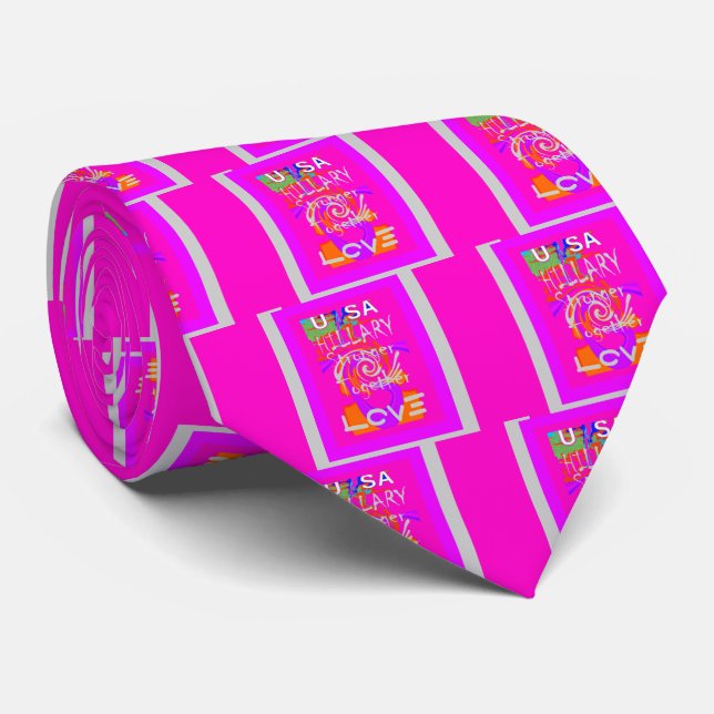 I Love The United States: Stronger Together Neck Tie (Rolled)