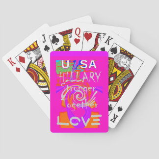 I Love The United States: Stronger Together Poker Cards