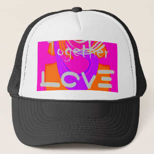 I Love The United States: Stronger Together Trucker Hat