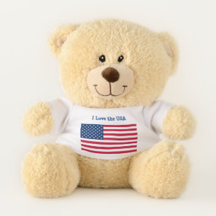 I Love the USA Teddy Bear