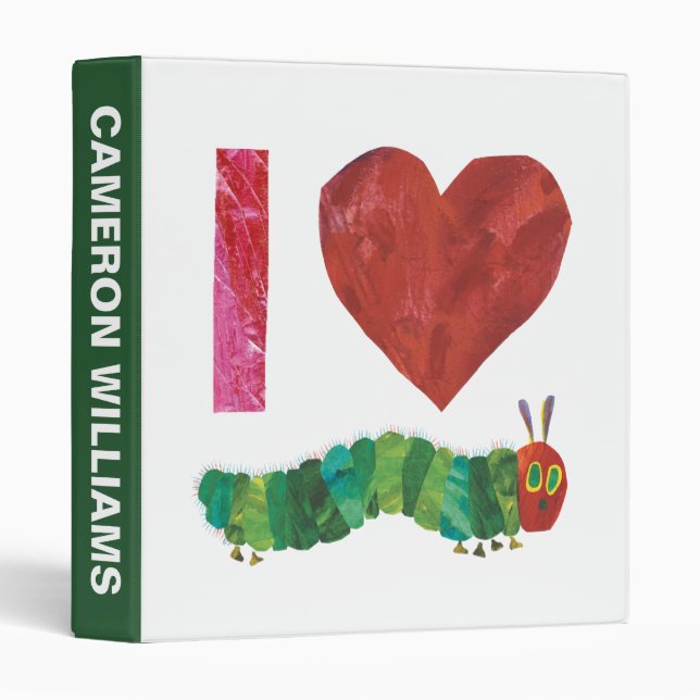 I Love The Very Hungry Caterpillar 3 Ring Binder (Front/Spine)